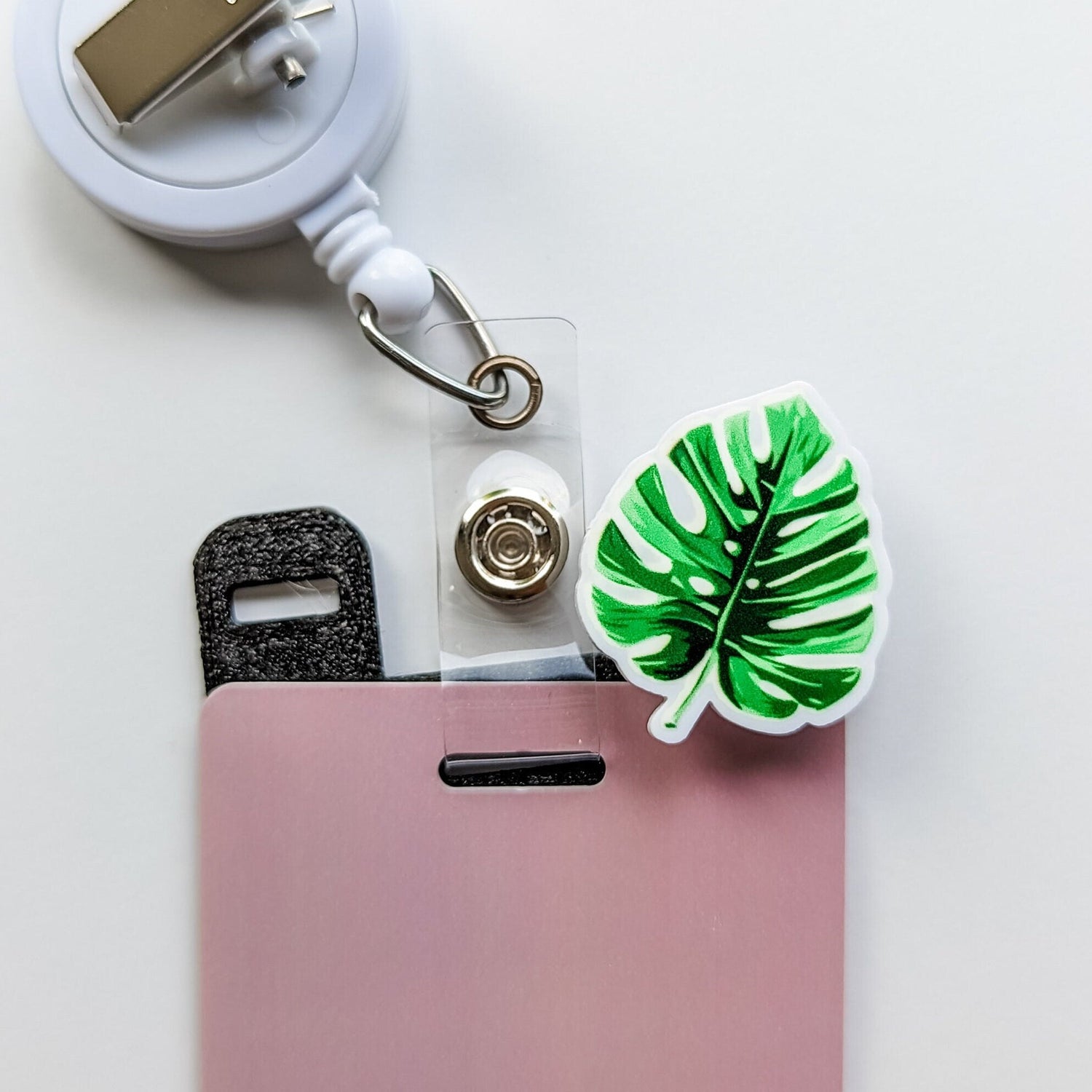 Badge Topper / CHARM COLLECTION - Monstera Leaf - Charm Only / 1C3 - BadgeSmith