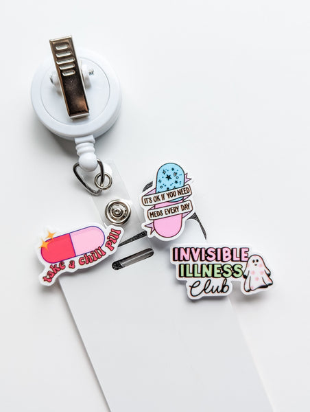 Badge Topper / CHARM COLLECTION - Medical Pill / Charm ONLY / 1C20 - BadgeSmith