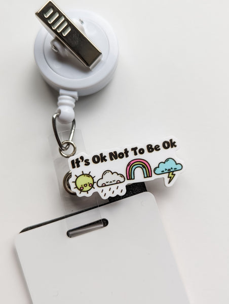 Badge Topper / CHARM COLLECTION - it's ok not to be ok - Charm Only - BadgeSmith