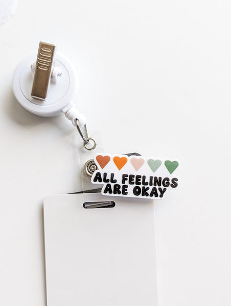 Badge Topper / CHARM COLLECTION - All Feelings are Okay - Charm Only / 3C18 - BadgeSmith