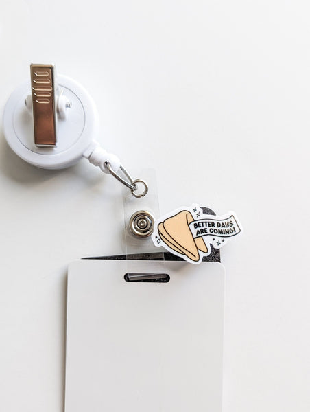 Badge Topper / CHARM COLLECTION - Better Days Fortune - Charm Only - BadgeSmith