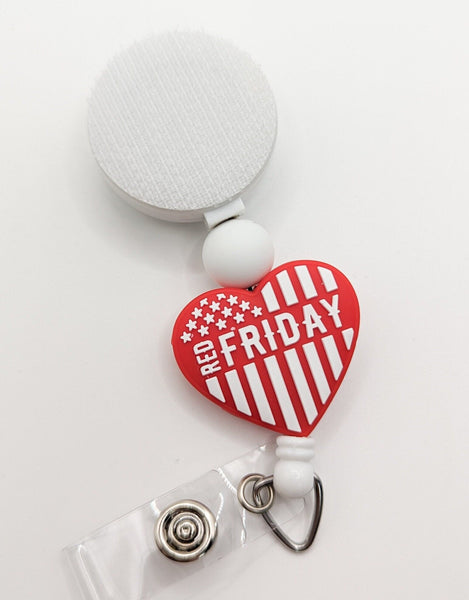 Red Friday / Interchangeable Badge Reel - BadgeSmith