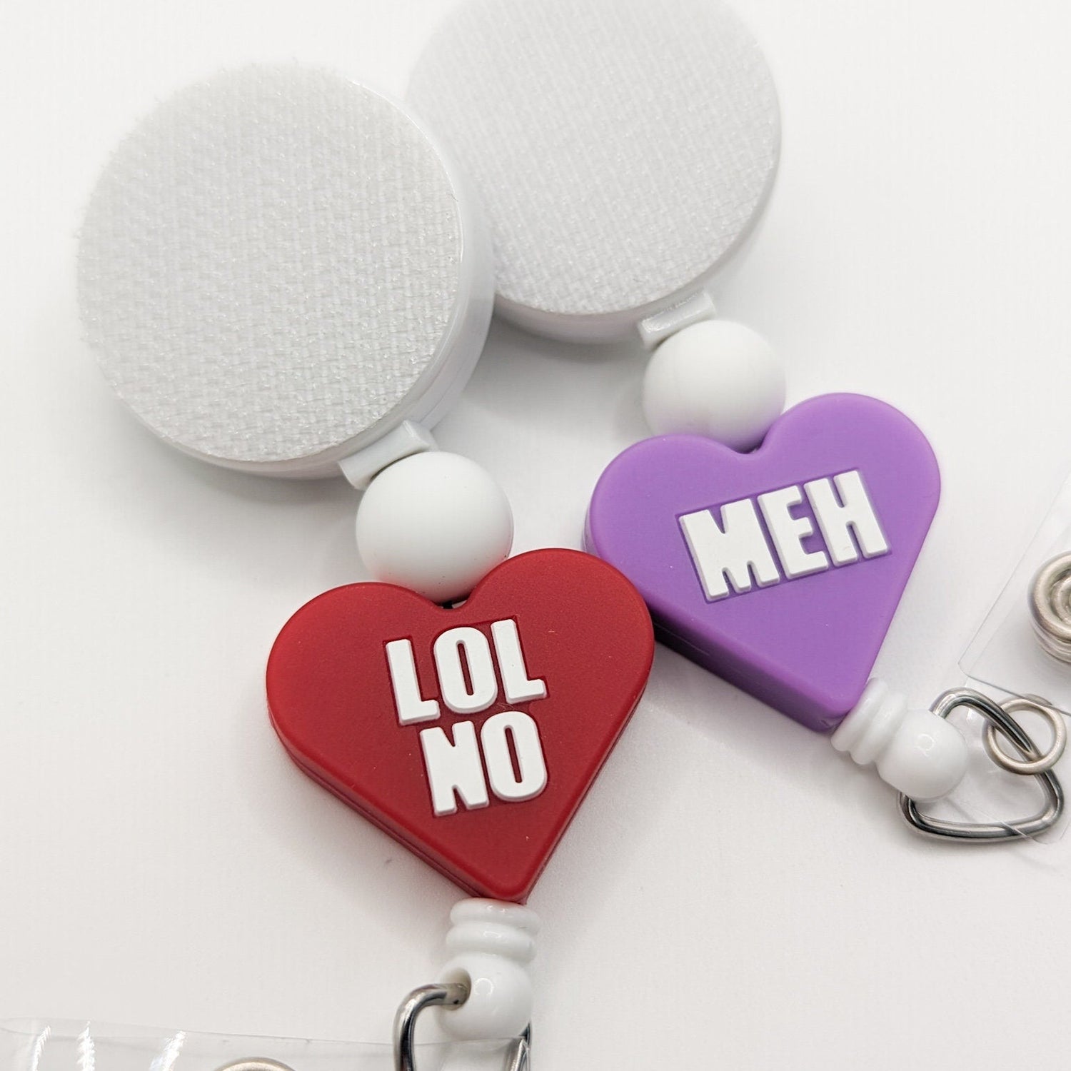 Heart Sarcasm / Interchangeable Badge Reel
