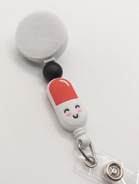 Happy Pill / Interchangeable Badge Reel - BadgeSmith