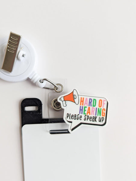 Badge Topper / CHARM COLLECTION - Hard of Hearing - Charm Only - BadgeSmith