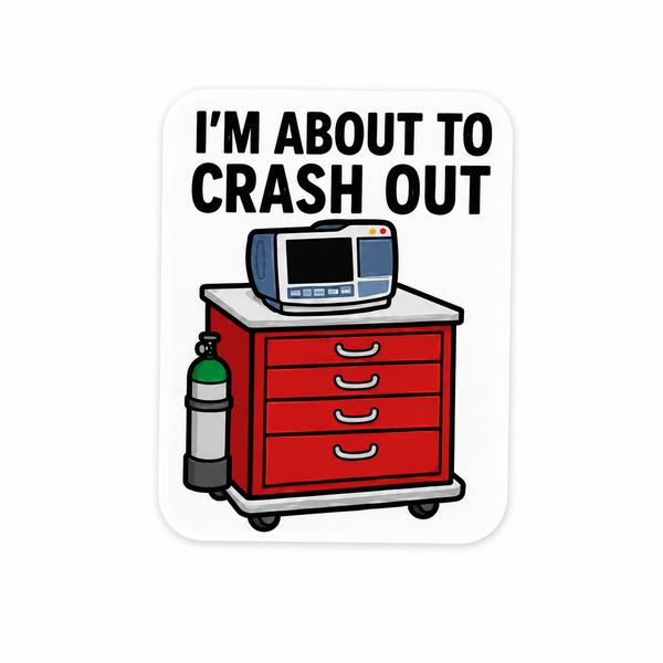 I’m About To Crash Out | Plastic Add-On - BadgeSmith