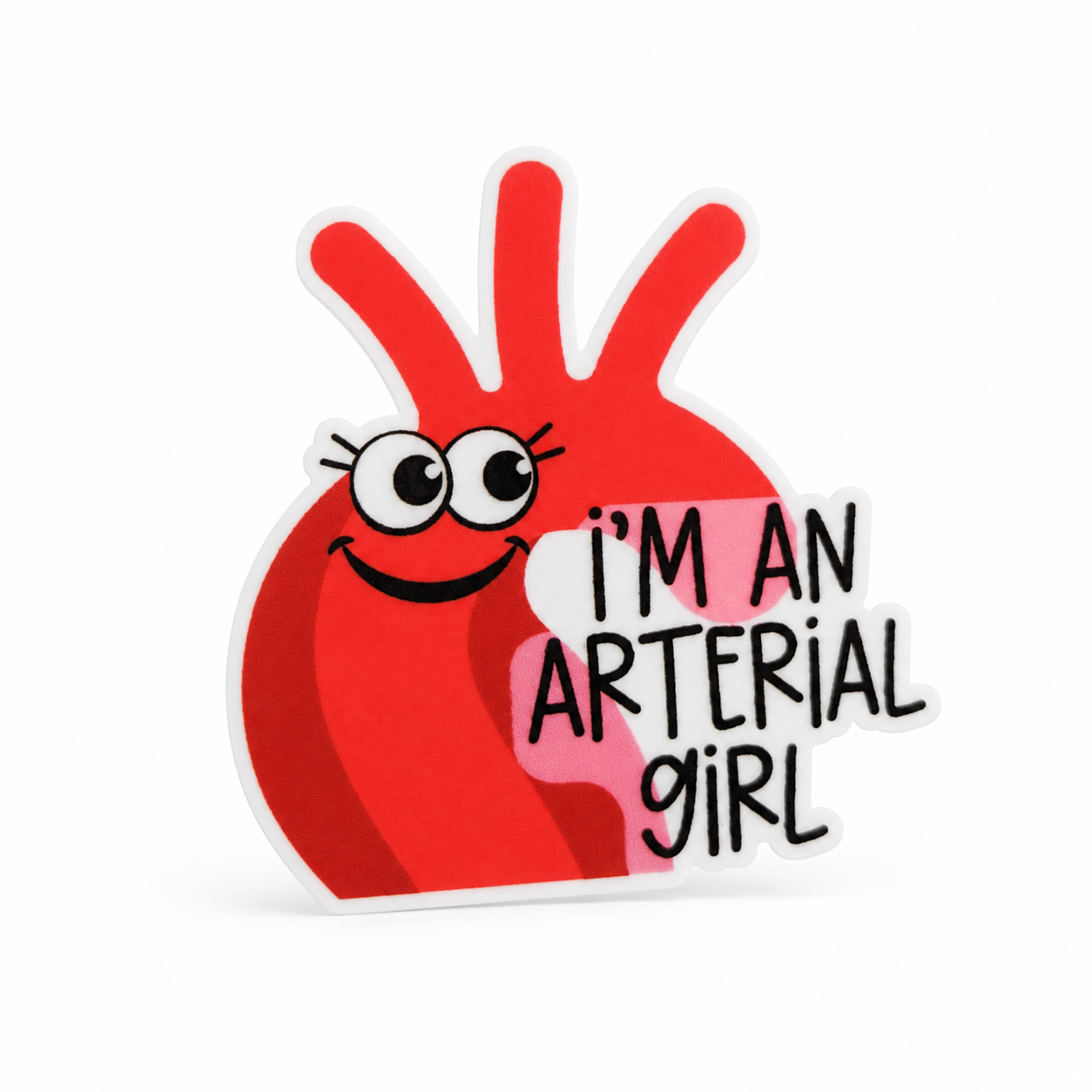 I'm an Arterial Girl | Plastic Add-On - BadgeSmith