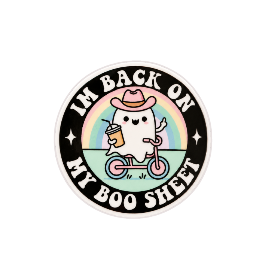 I'm Back On My Boo Sheet | Plastic Add-On - BadgeSmith