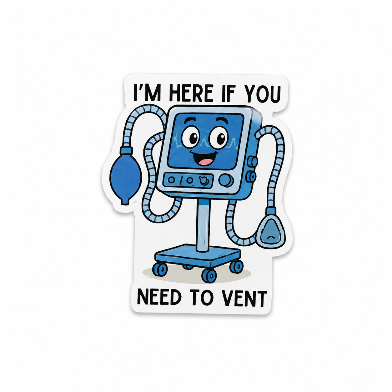 I’m Here If You Need to Vent | Plastic Add-On - BadgeSmith