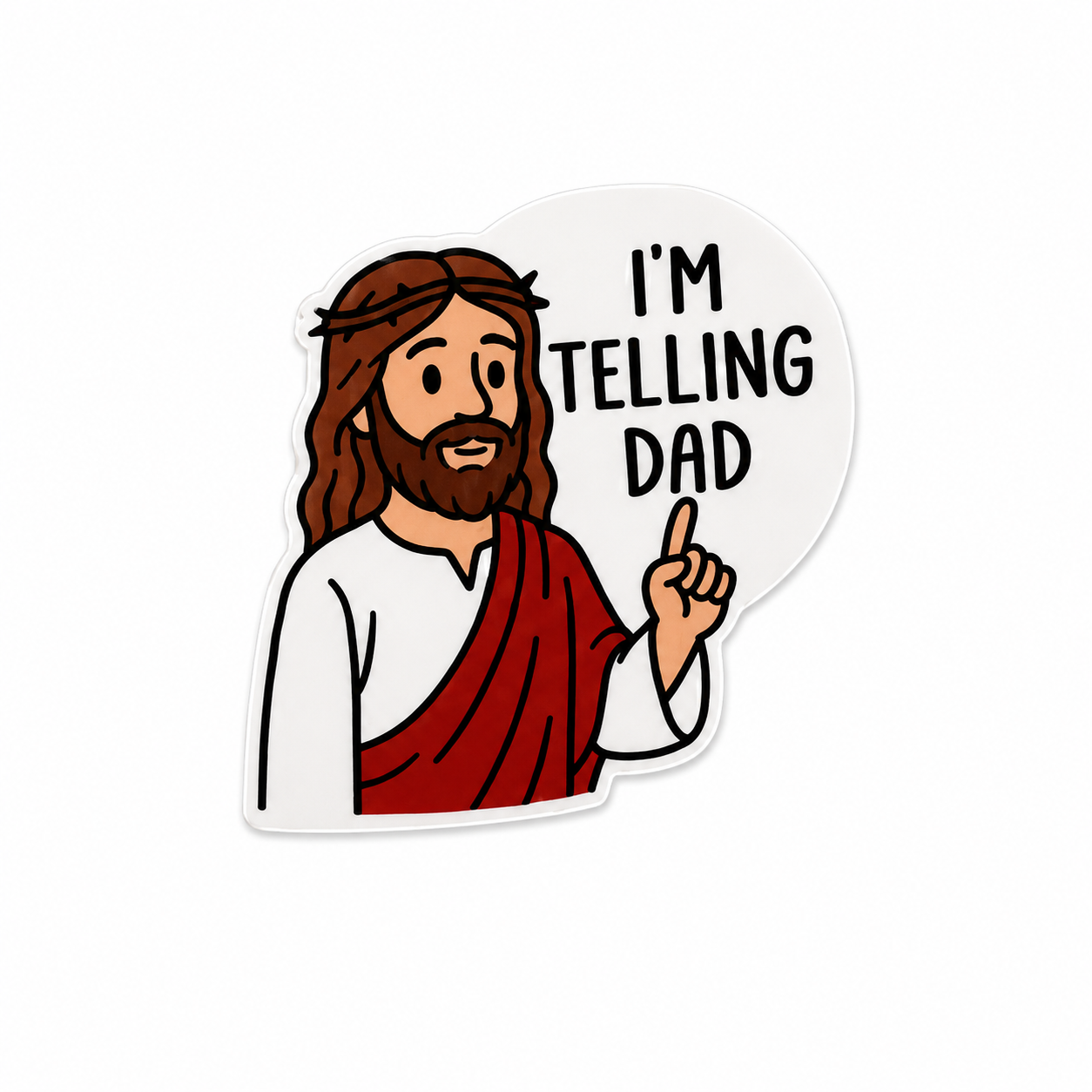 I’m Telling Dad | Plastic Add-On - BadgeSmith