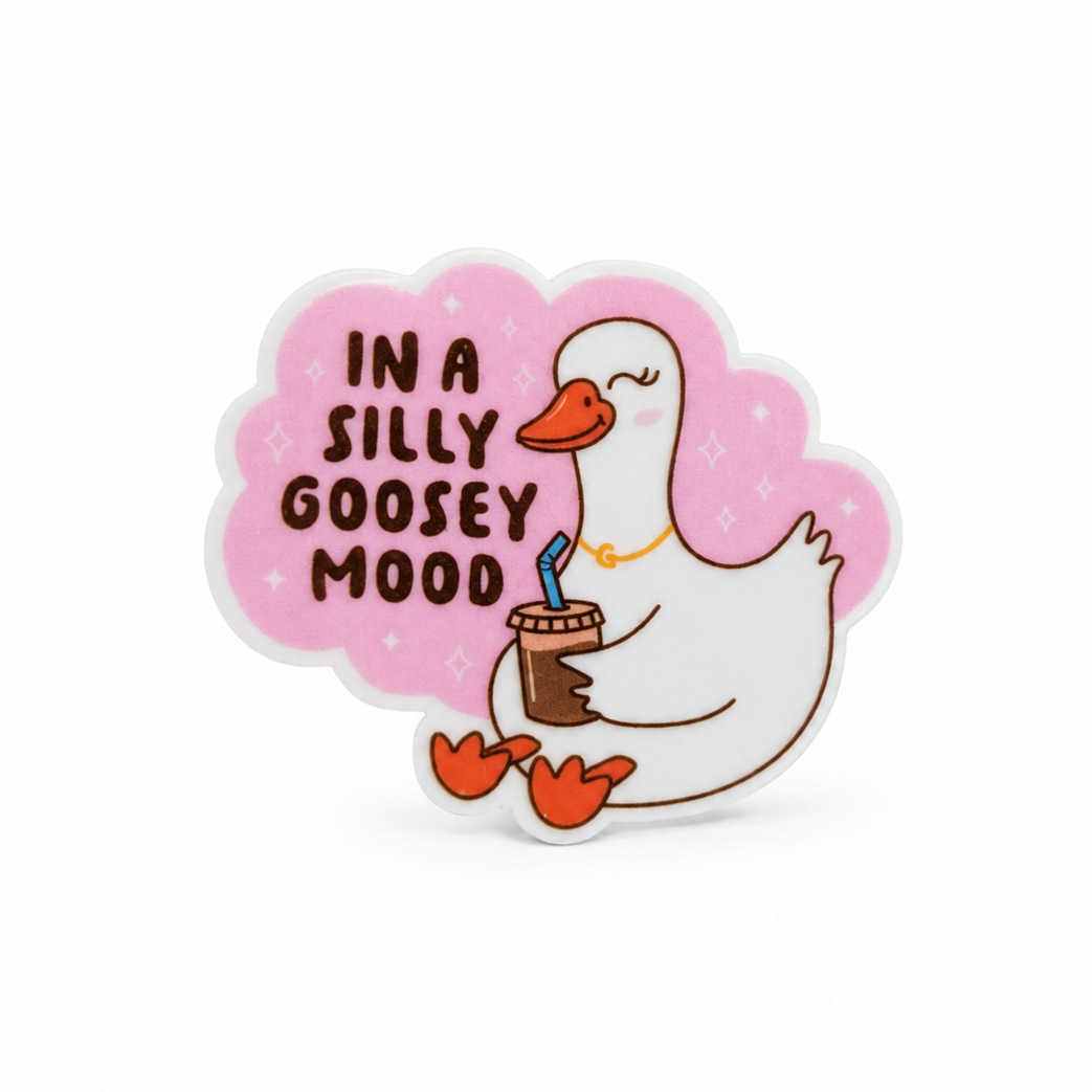 In A Silly Goosey Mood | Plastic Add-On - BadgeSmith