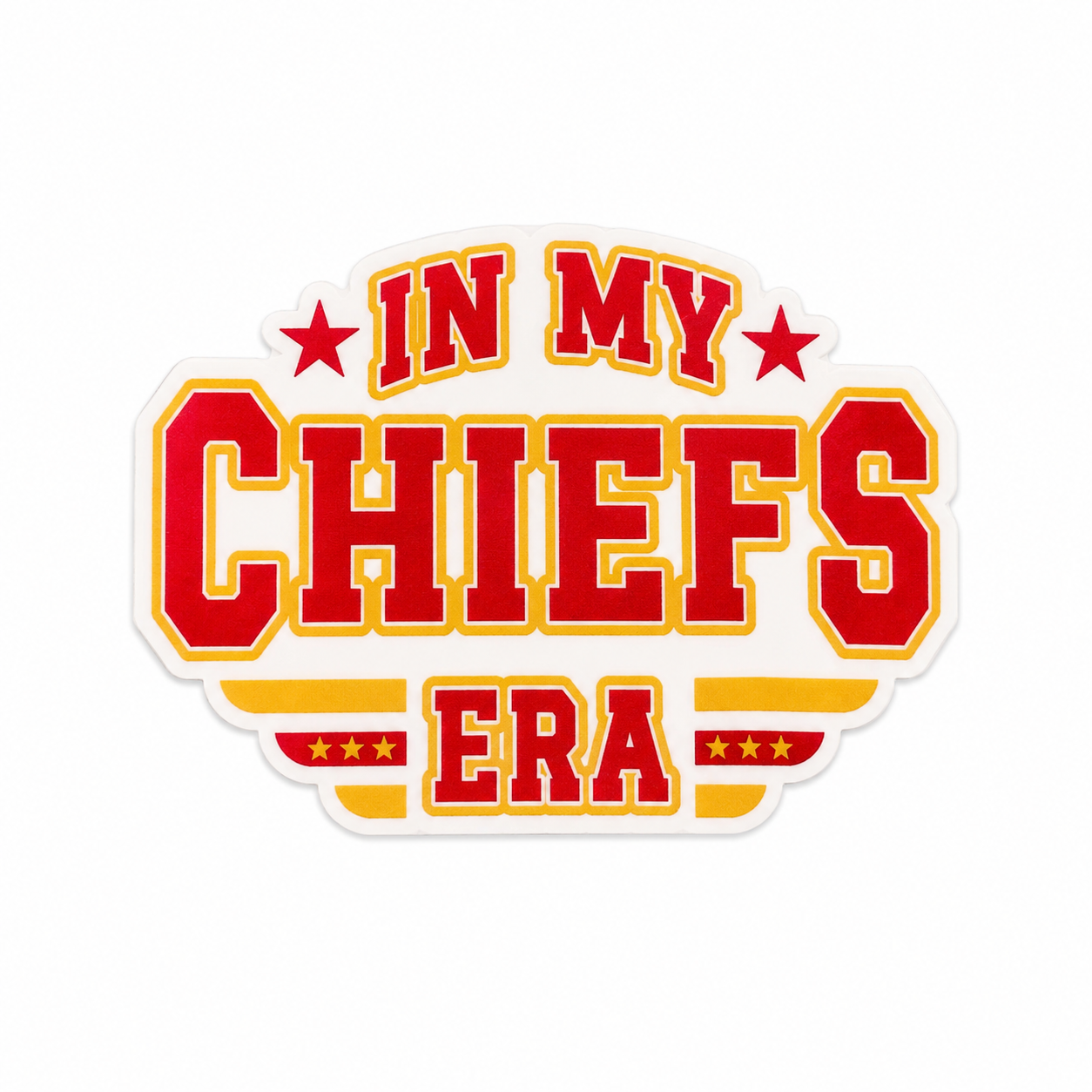 In My Chiefs Era | Plastic Add-On - BadgeSmith