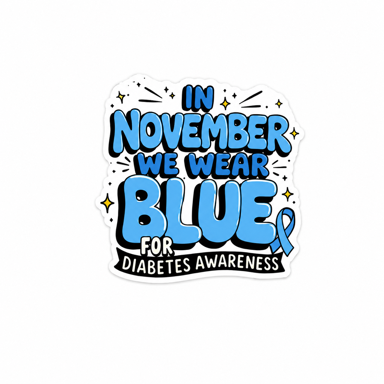 Diabetes Awareness | Plastic Add-On - BadgeSmith