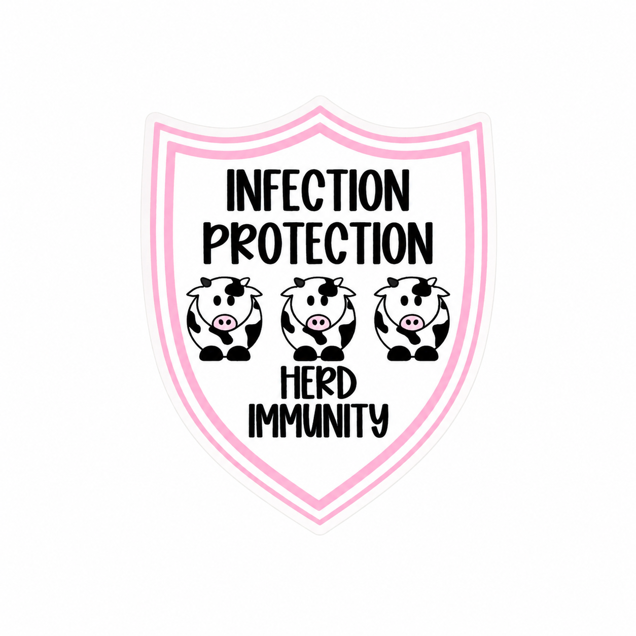 Infection Protection Herd Immunity | Plastic Add-On - BadgeSmith