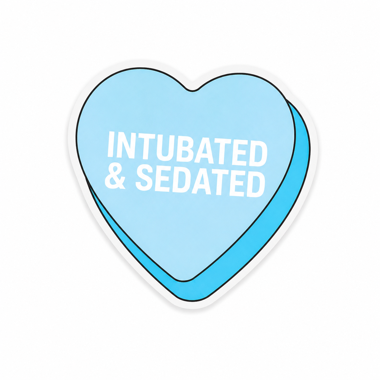 Intubated & Sedated | Plastic Add-On - BadgeSmith