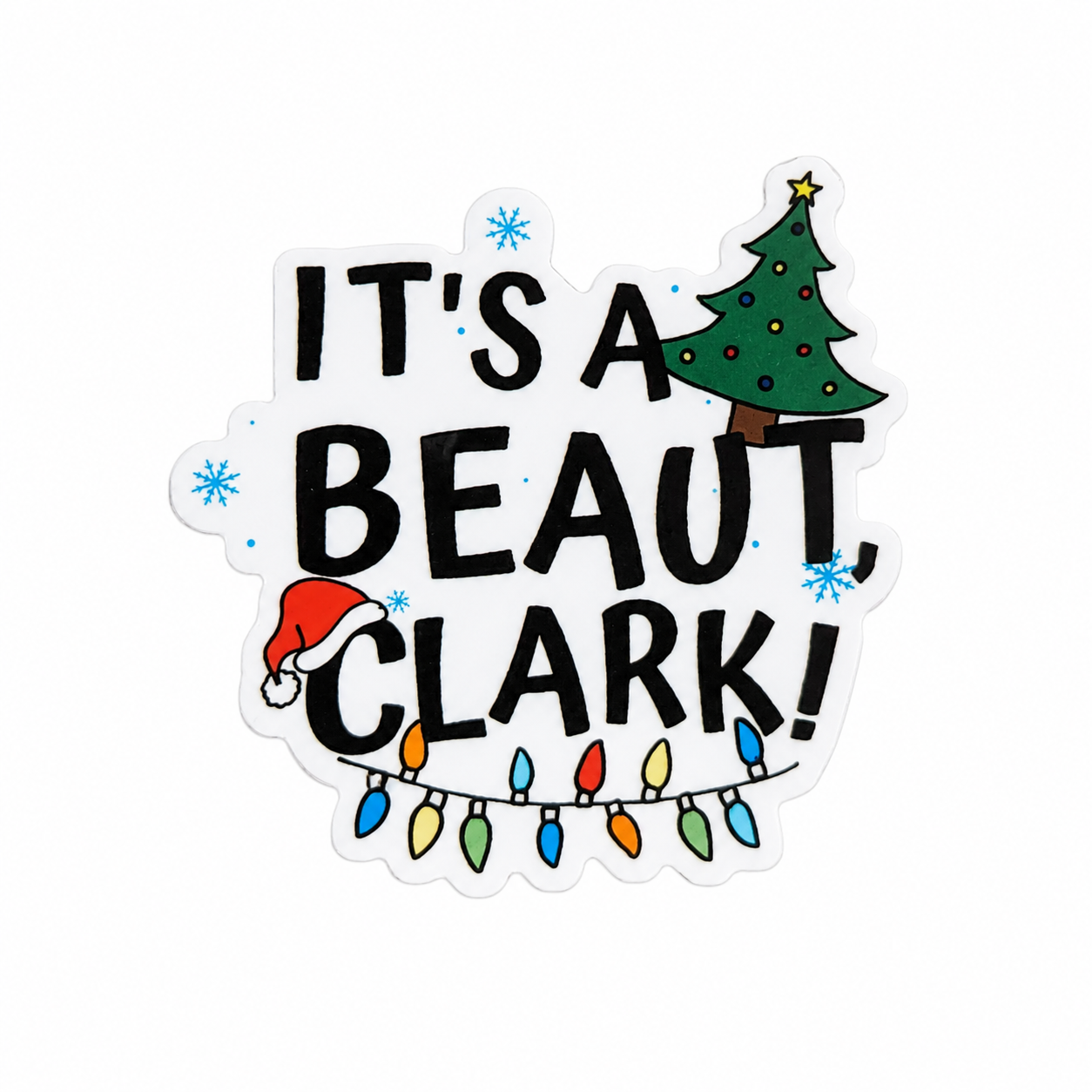 It's a Beaut Clark Christmas | Plastic Add-On - BadgeSmith