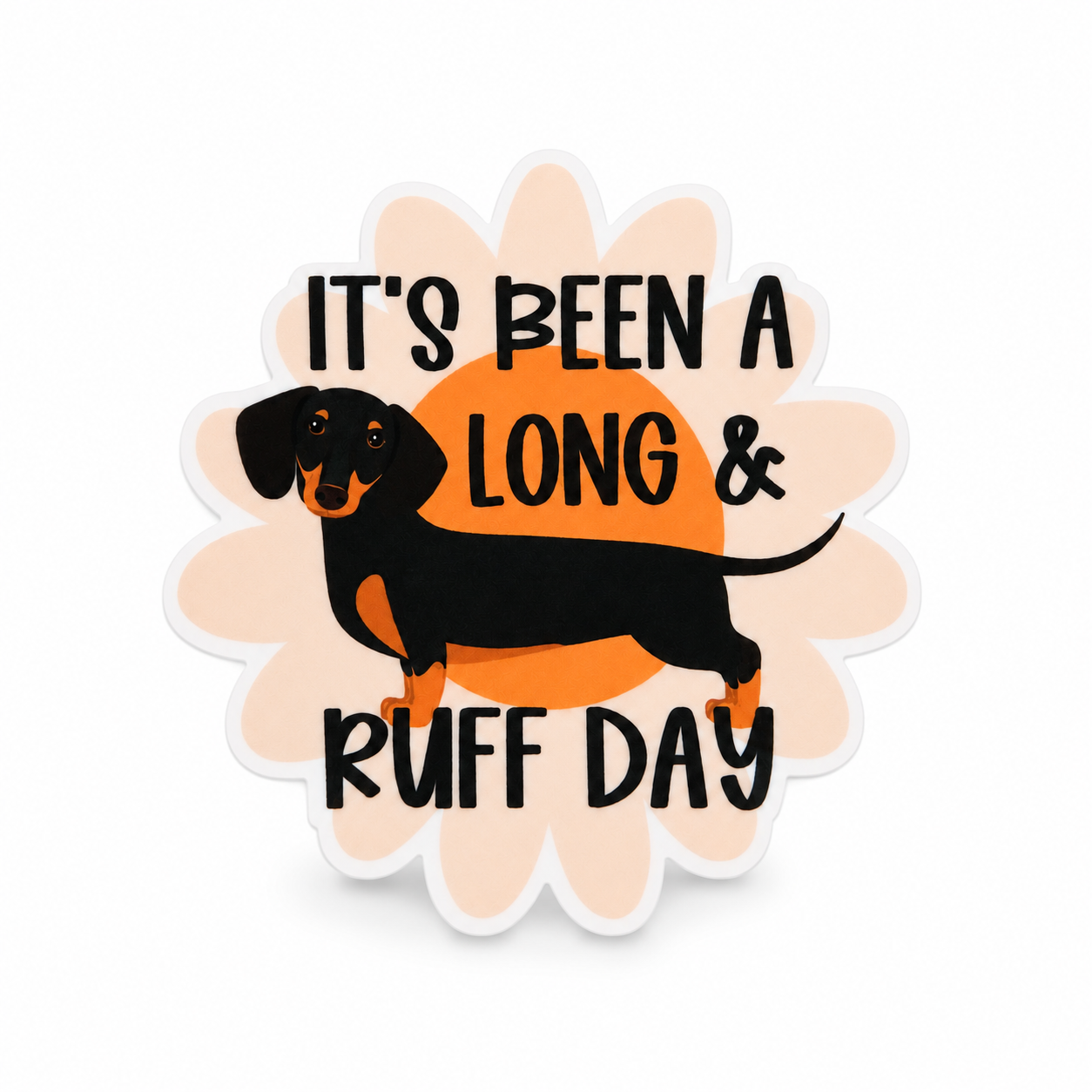 Long & Ruff Day | Plastic Add-On - BadgeSmith