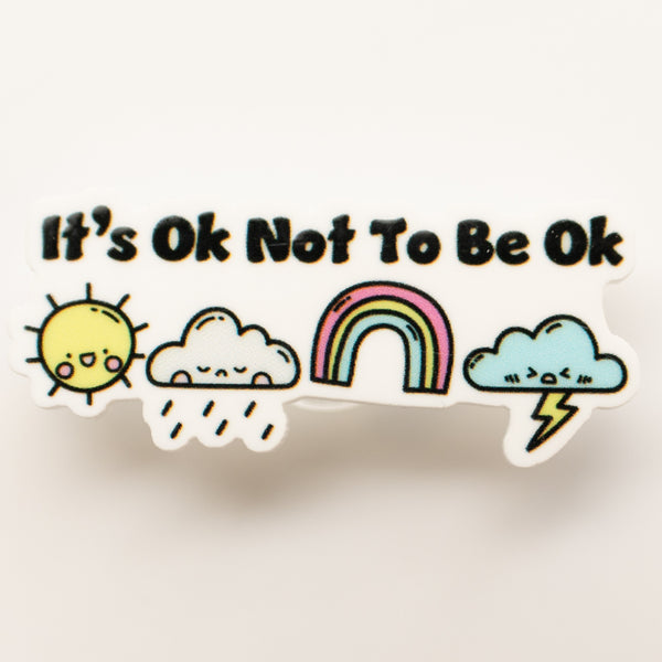 “It’s OK Not to Be OK” Badge Charm - BadgeSmith