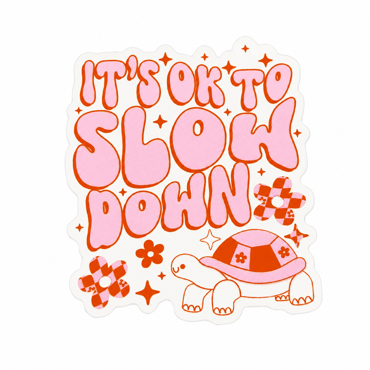It's Ok To Slow Down | Plastic Add-On - BadgeSmith