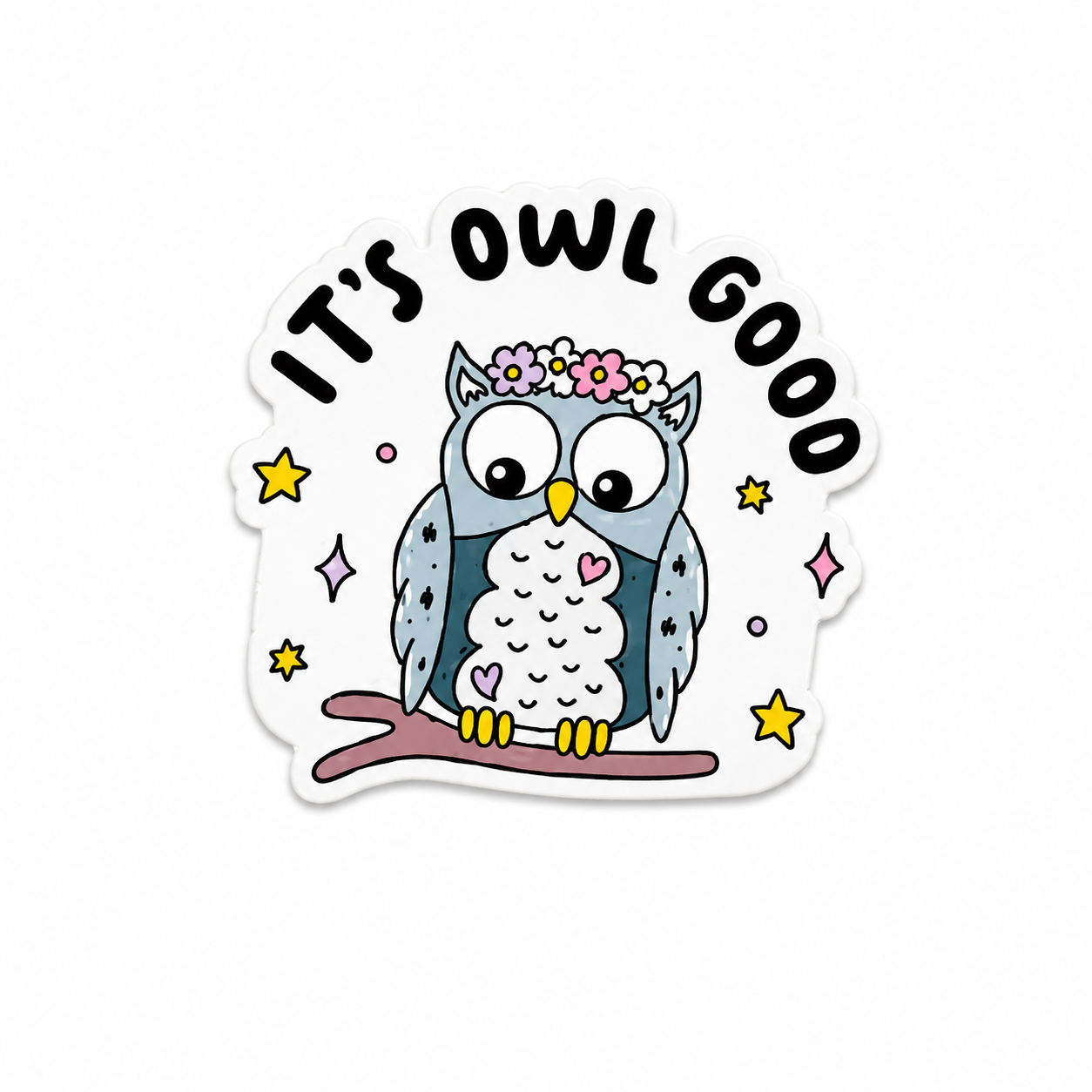 It’s Owl Good | Plastic Add-On - BadgeSmith