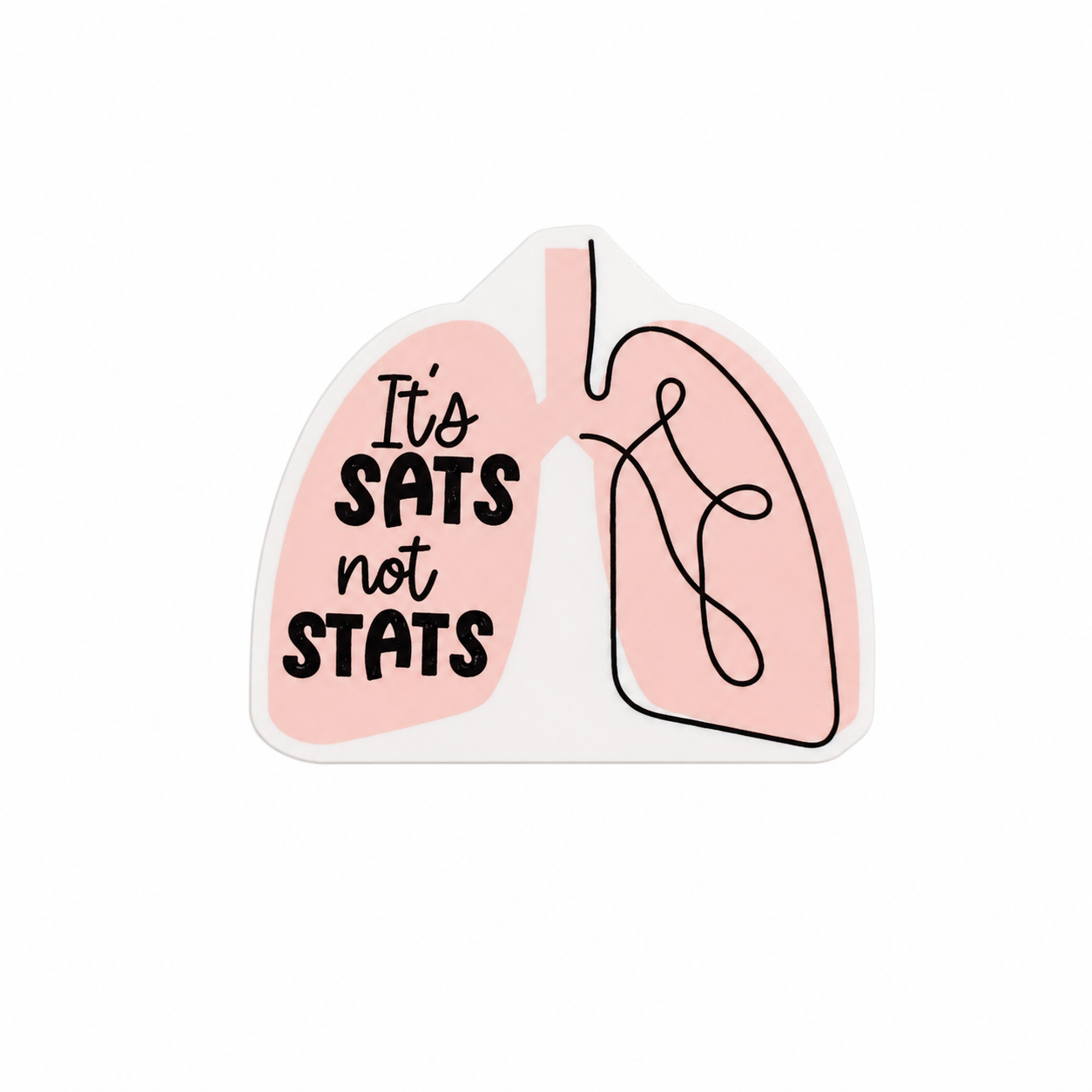 It's SATS not STATS | Plastic Add-On - BadgeSmith