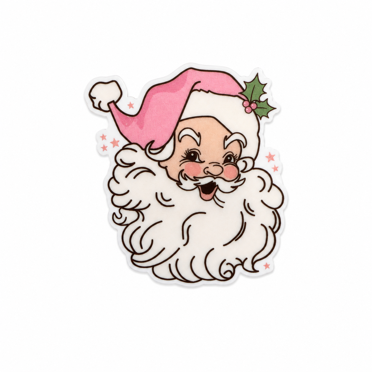 Jolly Santa | Plastic Add-On - BadgeSmith