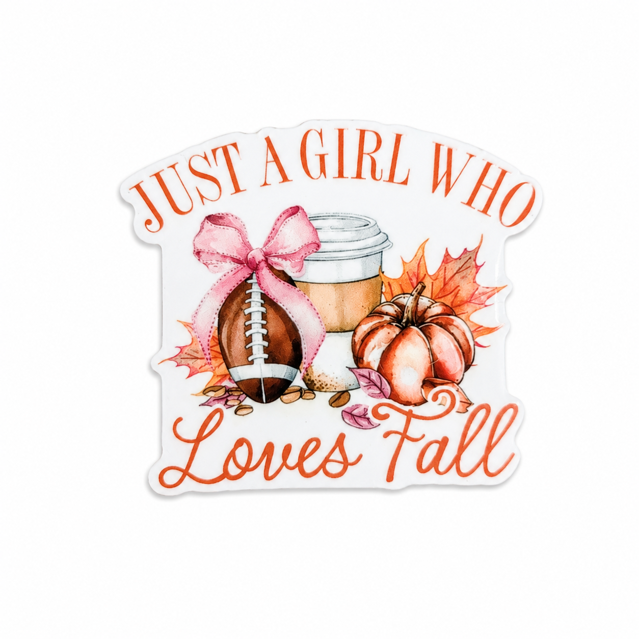 Just A Girl Who Loves Fall | Plastic Add-On - BadgeSmith