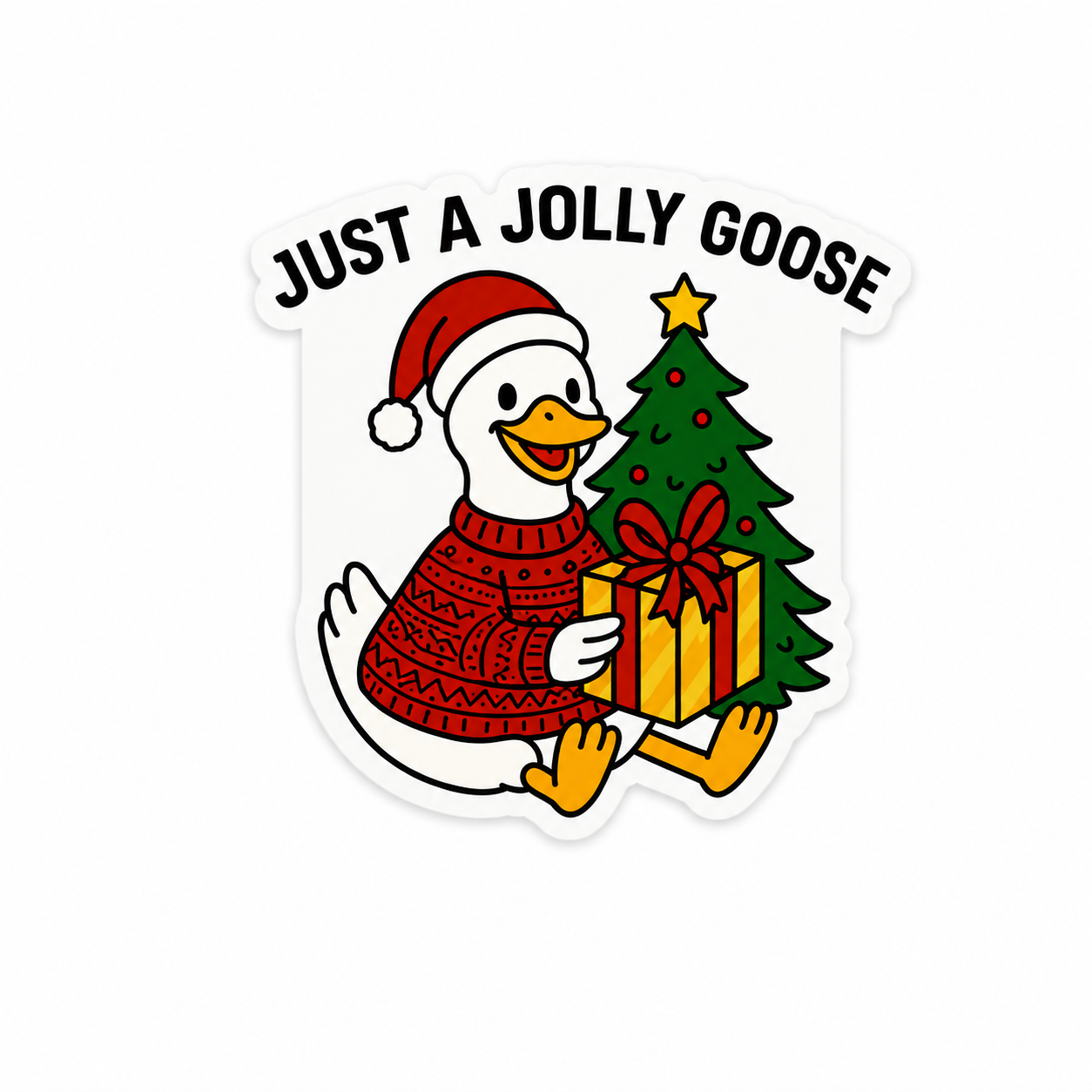 Just A Jolly Goose | Plastic Add-On - BadgeSmith
