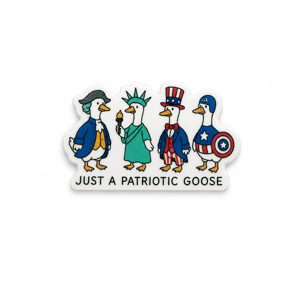 Just a Patriotic Goose | ID Badge Charm - BadgeSmith