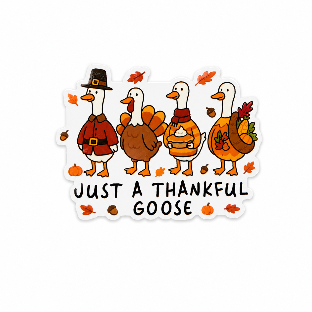 Just a Thankful Goose | Plastic Add-On - BadgeSmith