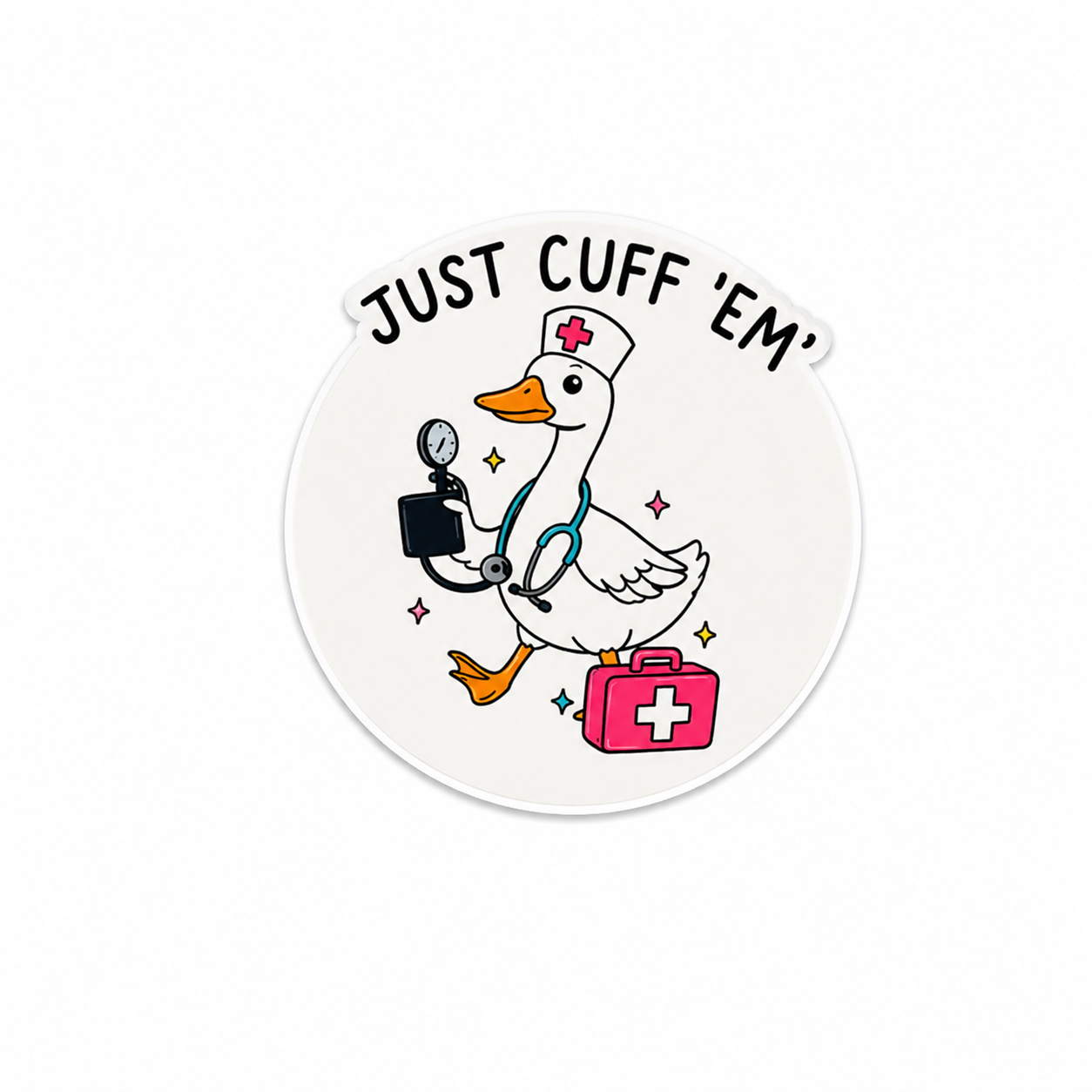 Just Cuff ’Em Goose | Plastic Add-On - BadgeSmith