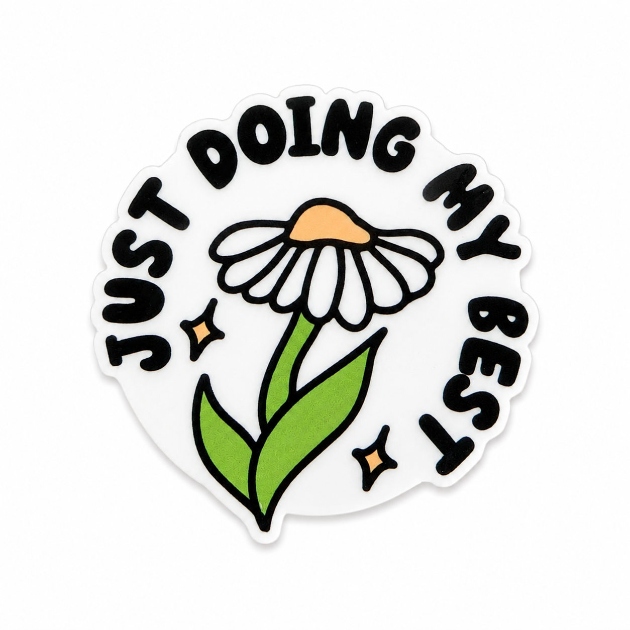 Just Doing My Best | Plastic Add-On - BadgeSmith