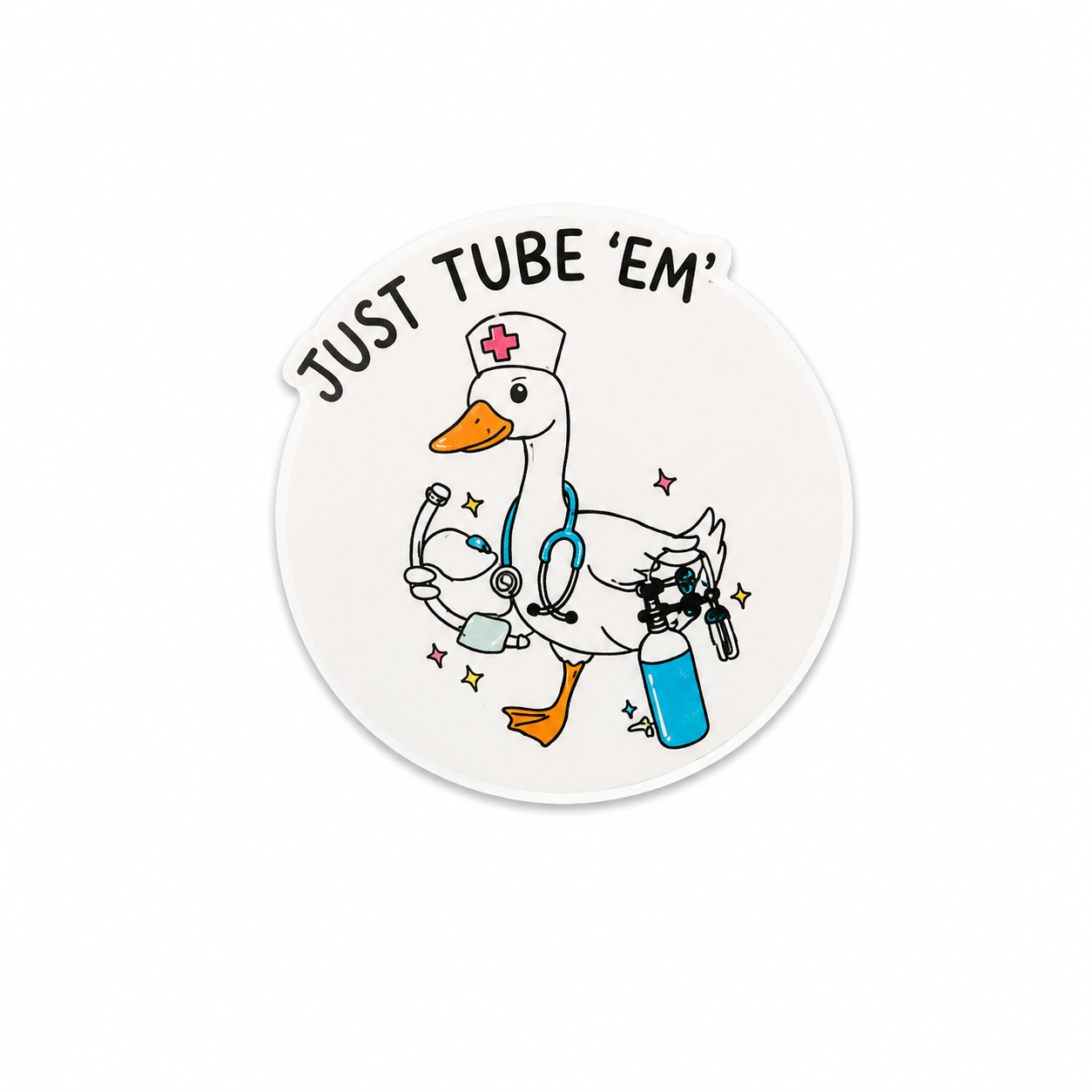 Just Tube ’Em Goose | Plastic Add-On - BadgeSmith