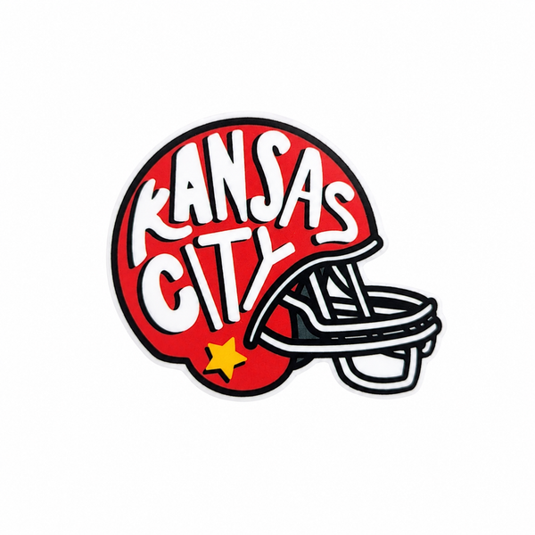 Kansas City Football Helmet | Plastic Add-On - BadgeSmith