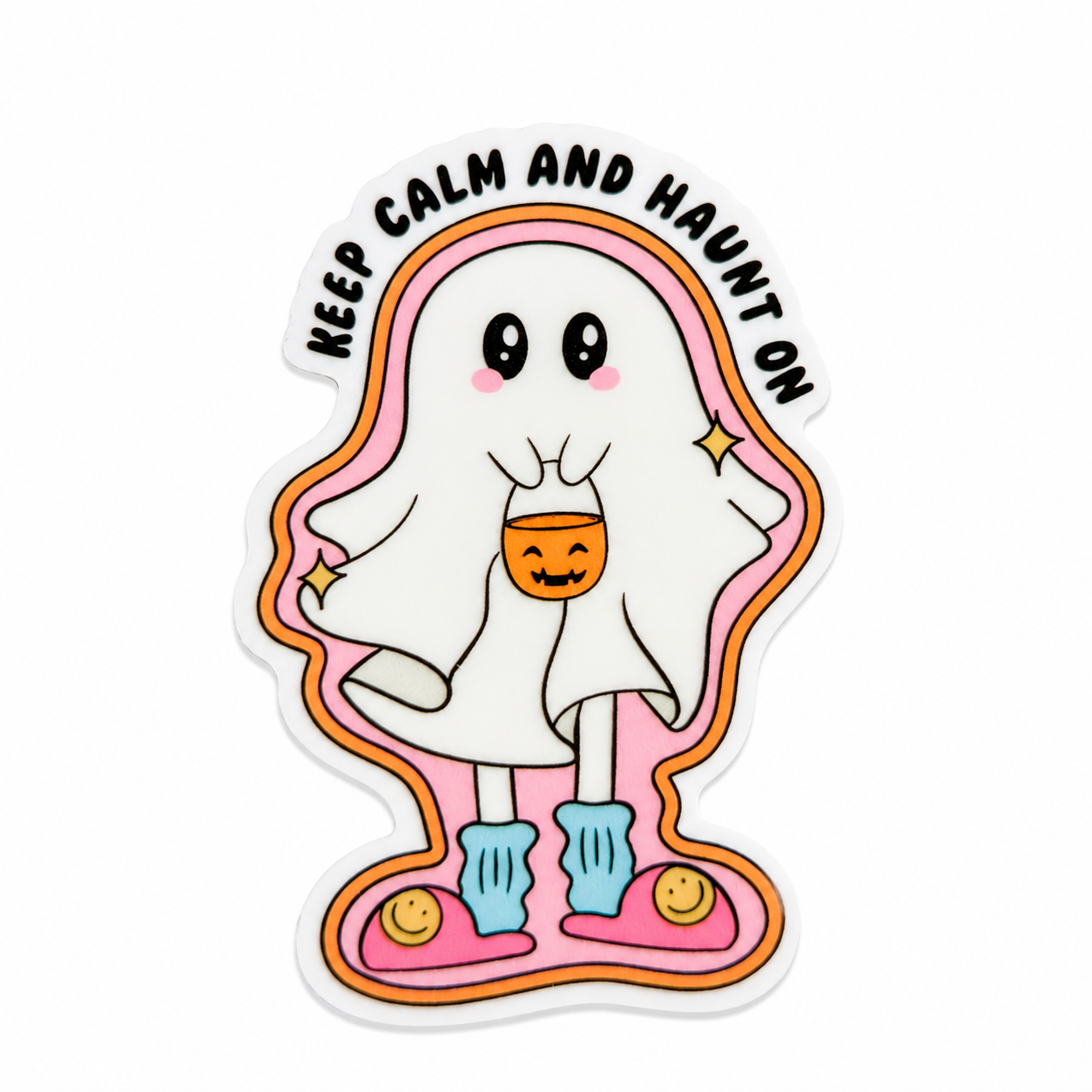 Keep Calm and Haunt On | Plastic Add-On - BadgeSmith