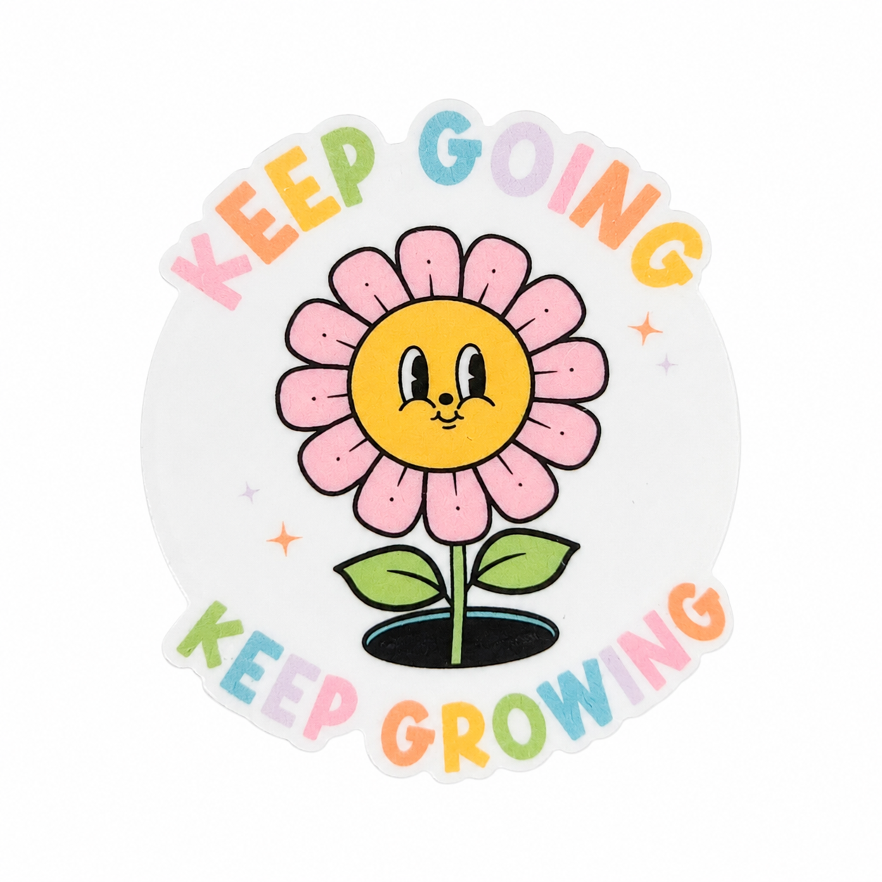 Keep Going, Keep Growing | Plastic Add-On - BadgeSmith