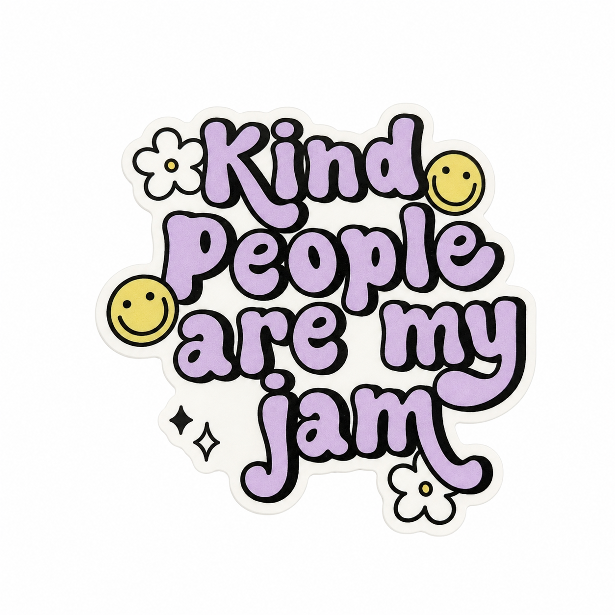 Kind People Are My Jam | Plastic Add-On - BadgeSmith