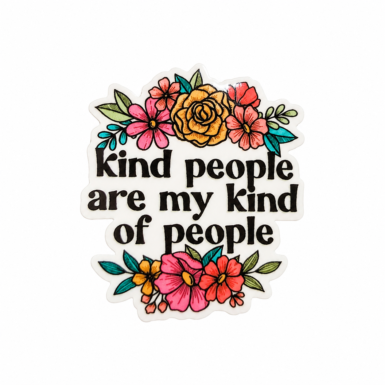 Kind People Are My Kind Of People | Plastic Add-On - BadgeSmith