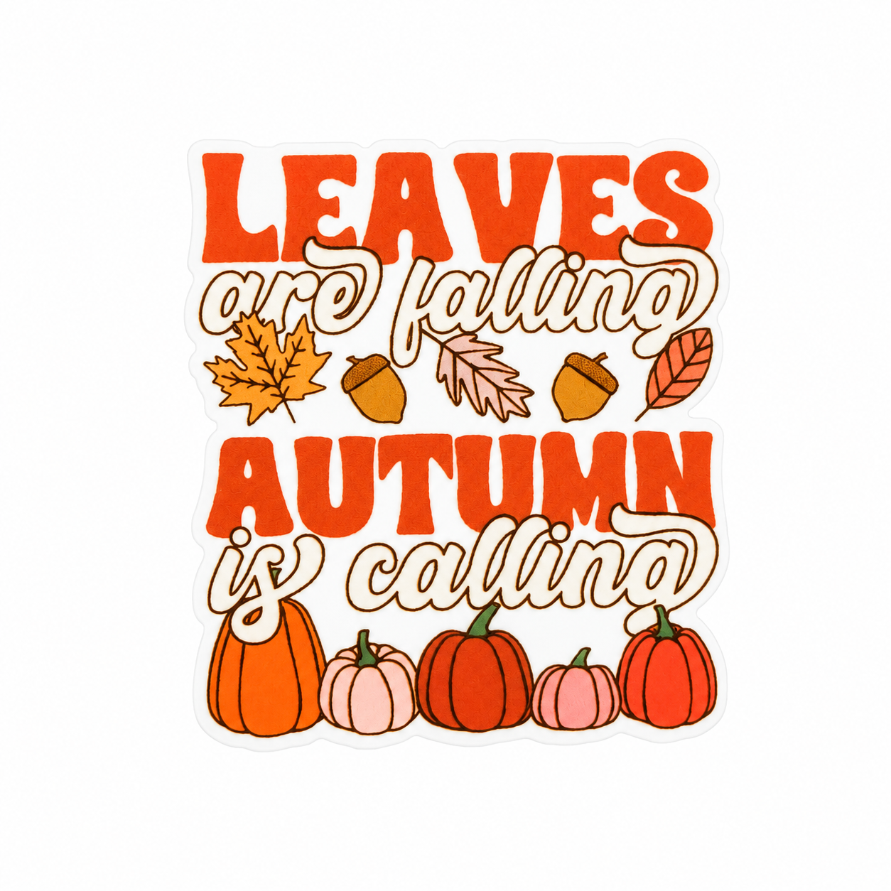 Leaves are Falling, Autumn is Calling | Plastic Add-On - BadgeSmith