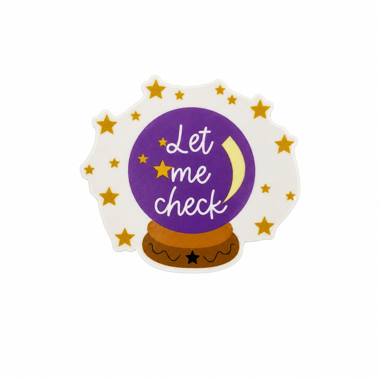 Let Me Check | Plastic Add-On - BadgeSmith