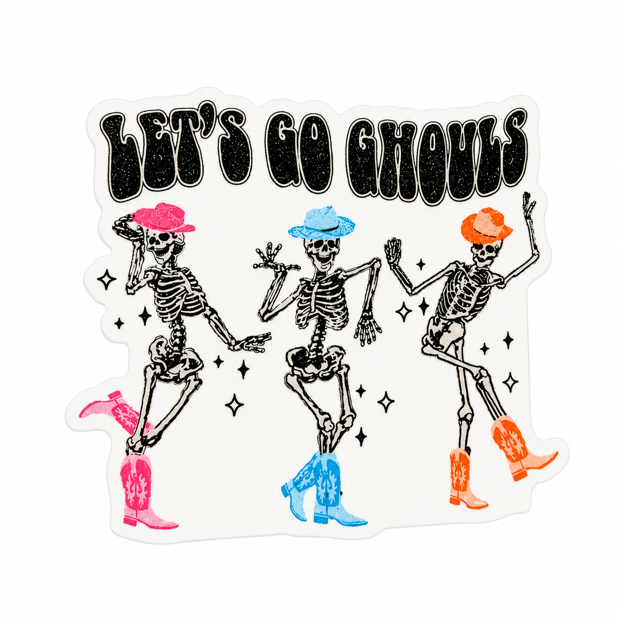 Let's Go Ghouls Skeleton | Plastic Add-On - BadgeSmith