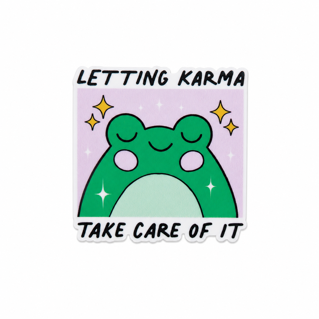 Letting Karma Take Care Of It | Plastic Add-On - BadgeSmith