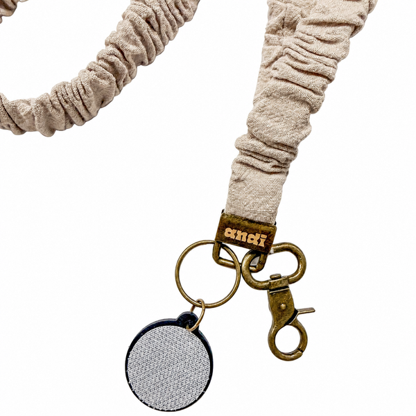 Linen | Interchangeable Andi Lanyard - BadgeSmith