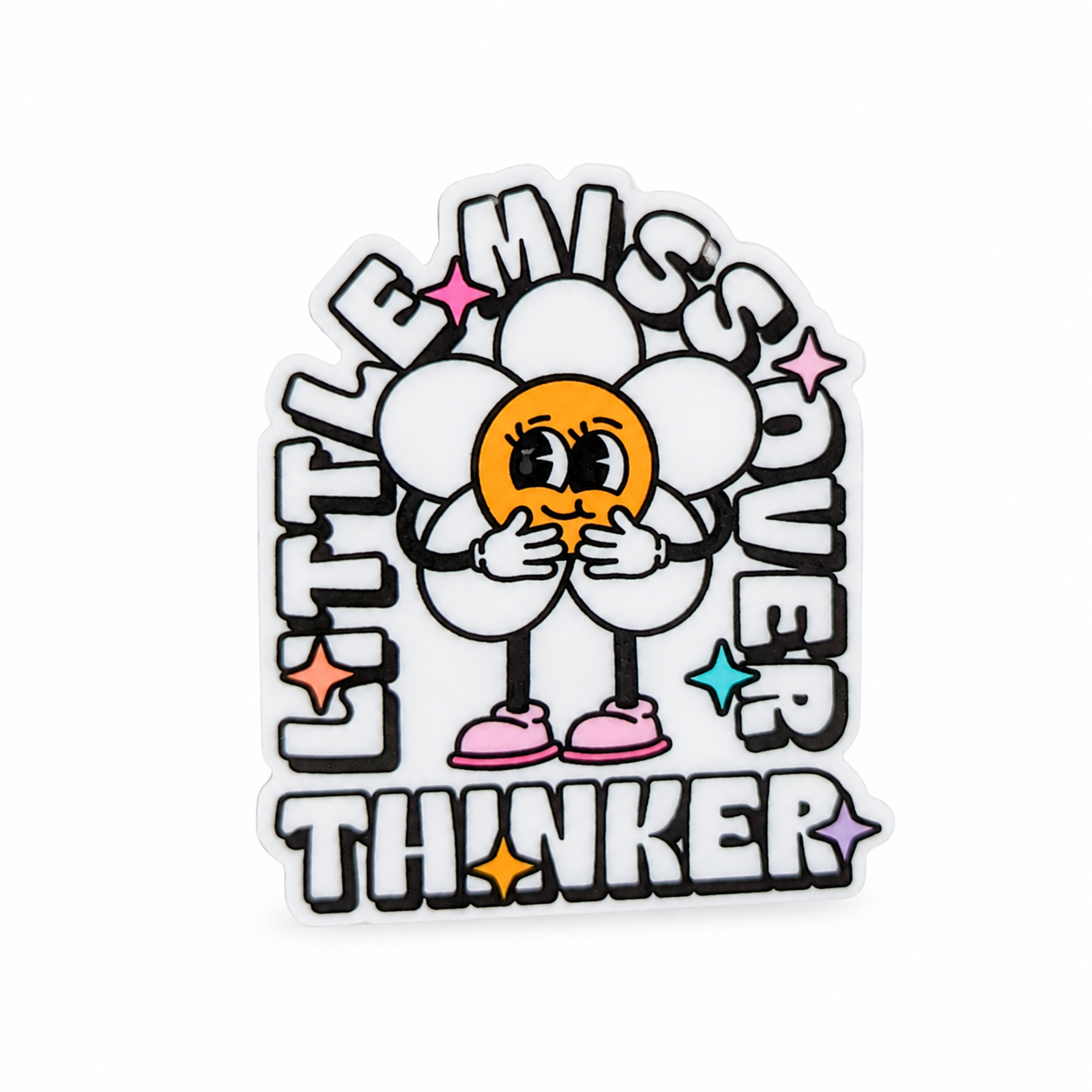 Little Miss Over Thinker | Plastic Add-On - BadgeSmith