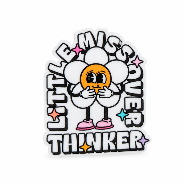 Little Miss Over Thinker | Plastic Add-On - BadgeSmith