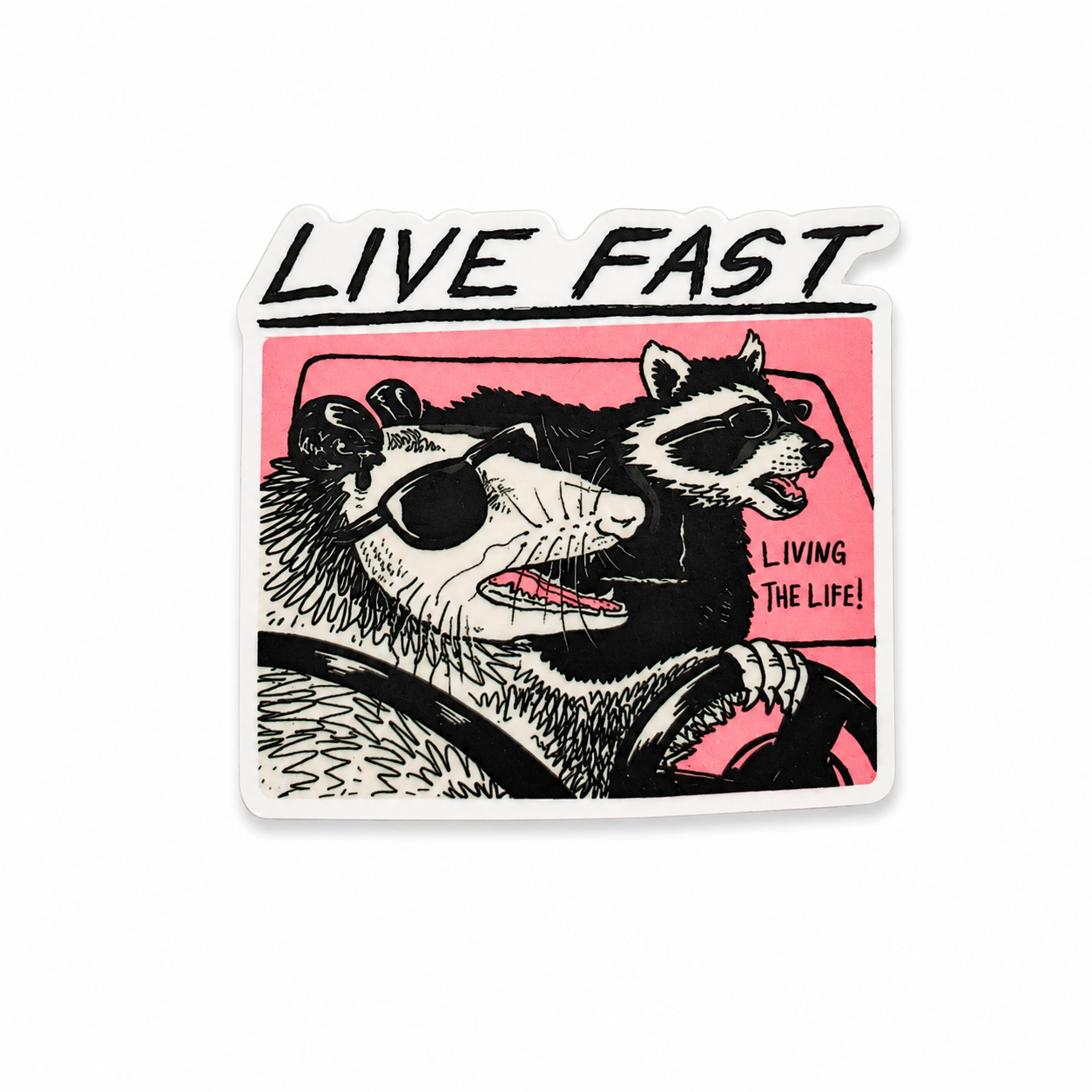 Live Fast / Night Shift Crew | Plastic Add-On - BadgeSmith