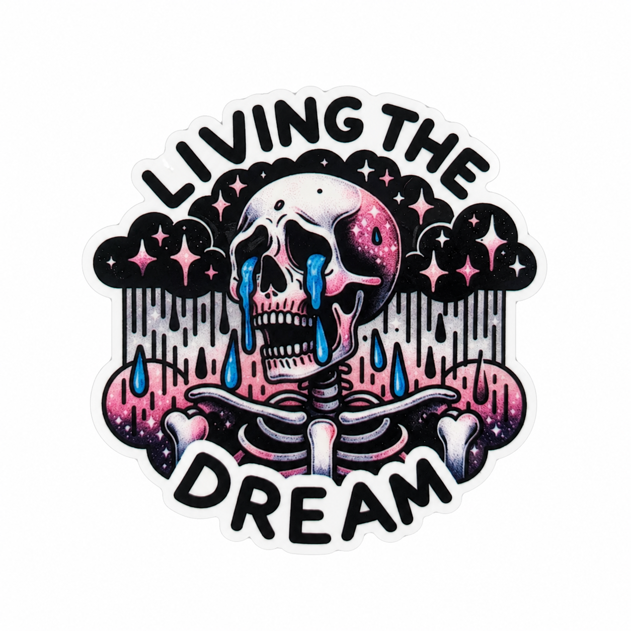 Living The Dream | Plastic Add-On - BadgeSmith
