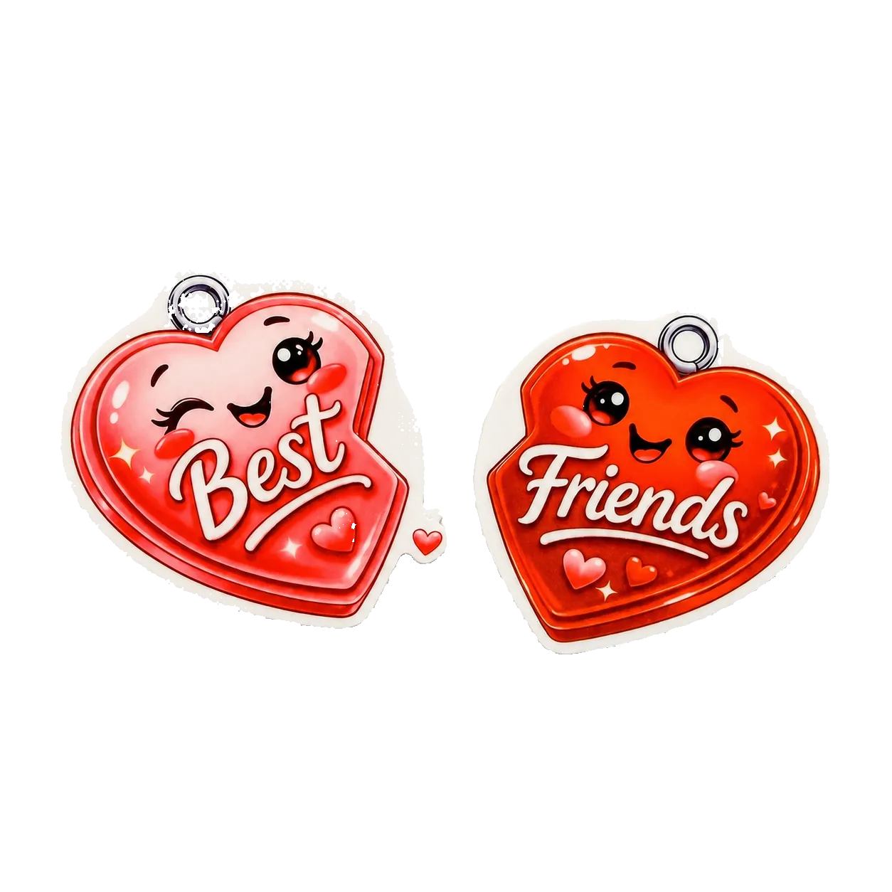 Lockets - Bestie Duos | Plastic Add-On - BadgeSmith