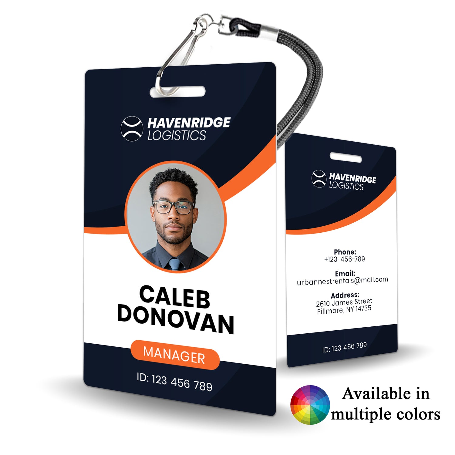 Logistics Company ID Badge Custom - BadgeSmith