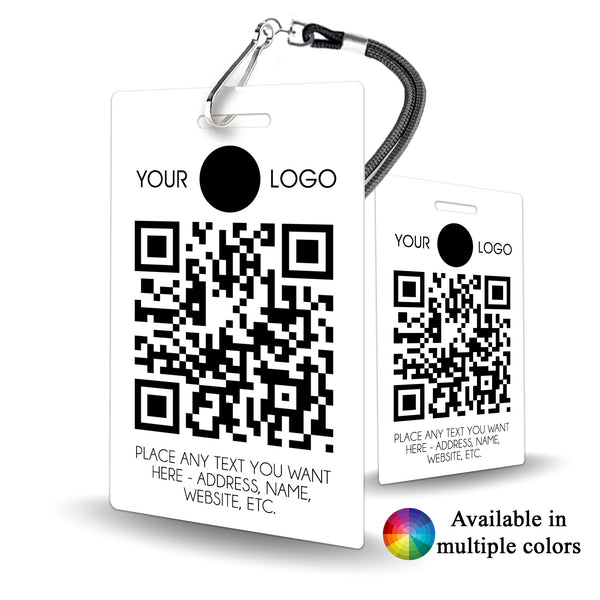Logo and QR Code Badge - Customizable ID - BadgeSmith